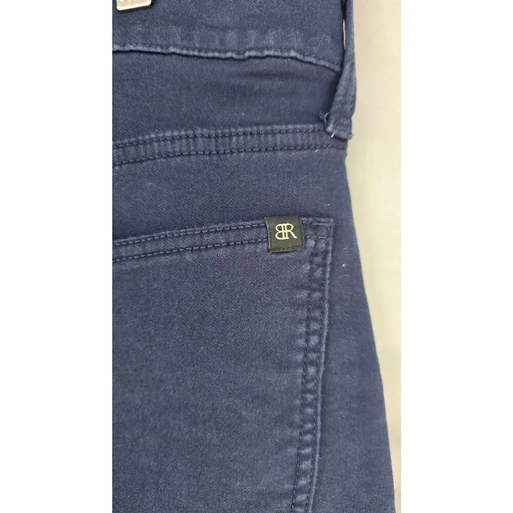 Banana Republic Jeans Mens 34x30 Blue Dark Wash Slim Tapered Stretch Denim Pants